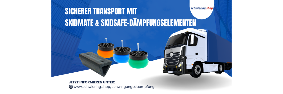 Effektive Schwingungsdämpfung für einen sicheren Transport – mit Skidsafe und Skidmate-Dämpfungselementen! - 
