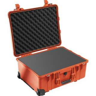 Peli Case 1560 Trolley mit Schaum, orange