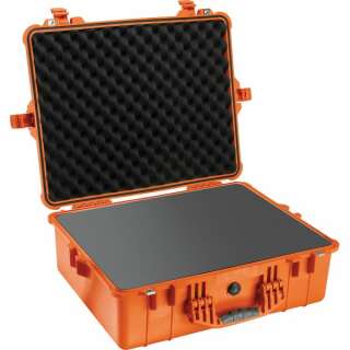 Peli Case 1600 mit Schaum, orange