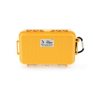 Peli Micro Case 1050 gelb, schwarzer Einsatz