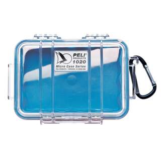 Transparent, blauer Einsatz
